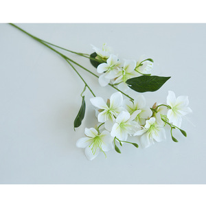 Bouquet de fleurs de jasmin artificielles réalistes en soie parfumée, longue durée, décoration de table, boîte cadeau - Product Image 5