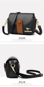 Sac fourre-tout rétro décontracté de grande capacité Sac à main de luxe pour femmes et dames Sac à bandoulière vintage en cuir PU - Product Image 4