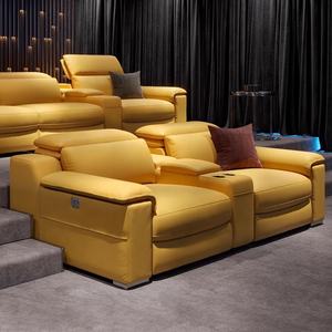 연회, 영화관 또는 거실용 최신형 전동 리클라이너 의자, 조절 가능한 우드 홈시어터 좌석 - Product Image 6