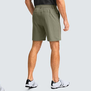 Custom Casual Mid Waist Golf <b>Shorts</b> with <b>Zip</b> <b>Pockets</b> 7 Inch Quick Dry 4 Way Stretch Sweat Wicking OEM Service for <b>Men</b> - Product Image 3