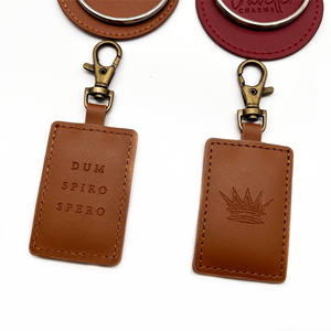 BSBH venta al por mayor de lujo pulsera de cuero genuino llavero recuerdo personalizado PU cuero llavero para Hotel portátil cartera Coche - Product Image 5