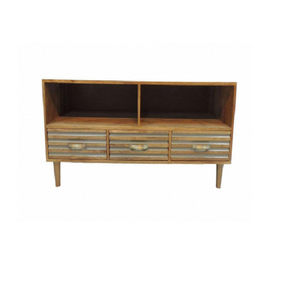 Modern <b>TV</b> <b>Unit</b> Stylish Entertainment Center for Living Room Elegant Wooden <b>Design</b> Storage Space Saving Furniture for Home - Product Image 3