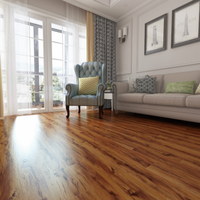 Plancher en plastique LVP de parquet de PVC de tuile de planche de vinyle auto-adhésif d'aspect bois de longévité pour l'appartement