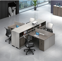 Bureau de direction modulaire convertible en bois moderne de luxe pour PDG
