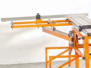 Sierra de mesa deslizante de brazo basculante de <span class=keywords><strong>aserradero</strong></span> móvil superventas de WANJIA utilizada para carpintería y máquina de sierra de panel de corte de madera - Product Image 6