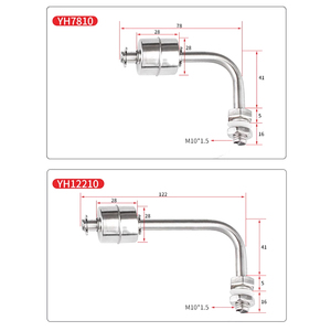 Stainless Steel Fast Magnetic <strong>Water</strong> Sensor <strong>Float</strong> <strong>Level</strong> Switches Manual Power for <strong>Water</strong> Tank <strong>Control</strong> OEM Customized Support - Product Image 3