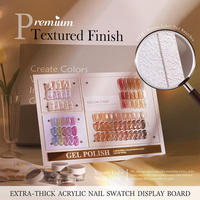 Missgel Ensemble Complet 160 Couleurs Présentoir de Couleurs d'Ongles en Acrylique Pré-visualisé avec Nuancier de Vernis Gel Tendance