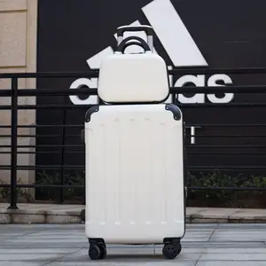 حقيبة تروللي بعجلات العالمي ABS عجلة السفر حقائب للرجال والنساء