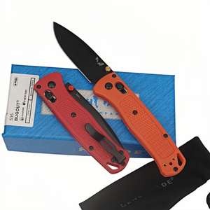Couteau de camping BUGOUT BM535, manche en fibre de verre, lame noire, ouverture manuelle, acier S30V, pointe de lance, nylon/fibre de verre - Product Image 5