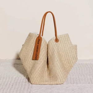 Borsa di <span class=keywords><strong>Paglia</strong></span> alla Moda a Tracolla 2024 Grande Capacità Borsa Estiva Intrecciata a Mano per Spiaggia Donna Vacanza Shopping - Product Image 1