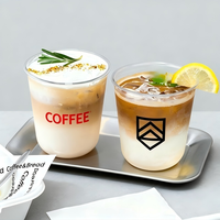 Gobelets en plastique PET transparents jetables de qualité alimentaire avec couvercles, logo personnalisé, café, boba, boissons, 360/500/700 ml, OEM/ODM
