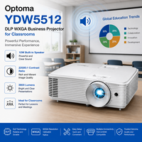Proyector Empresarial Optoma YDW5512 DLP 720P de Diseño Ligero, 3800 Lúmenes con Fuente de Luz de Lámpara para Educación
