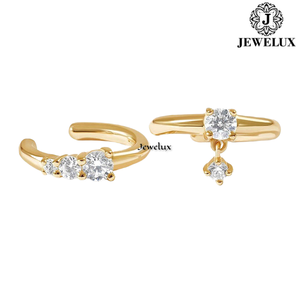Jewelux Best Quality VVS Diamond <b>Stud</b> Earrings 925 Sterling <b>Silver</b> Rhodium Plated IGI Certified for Parties Gifts From Gujarat - Product Image 3
