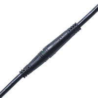 Mini M8-02 Connecteurs Électriques Étanche IP65 en Cuivre 2A 12V pour Vélo Électrique, Câble Adaptateur Mâle-Femelle 2 à 6 Broches Gjq