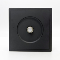 Plaque murale coaxiale A6 Q Panel en acier bronze de type F pour transmission satellite, prise murale TV satellite
