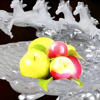 Luxe Bureau Festival Paard Fruit Bord Sculptuur Huis Interieur Accessoires Woondecoratie