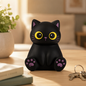 Support de téléphone Black Cat avec haut-parleur sans fil et éclairage LED RGB 5.2, longue autonomie de la batterie - Idéal pour le home cinéma, les fêtes et l'extérieur - Product Image 5