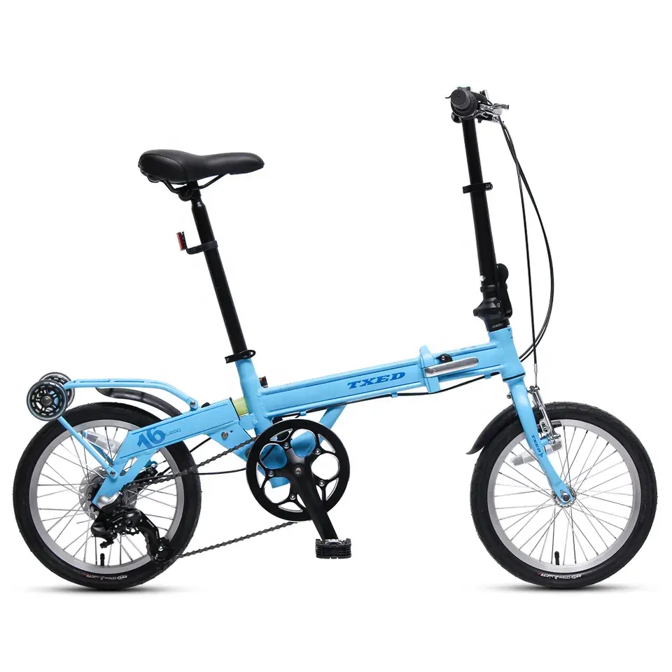 TXED 16 pollici bicicletta pieghevole 3 velocità 16*1.5 City Bike Mini bici