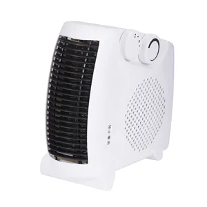 White Portable Cool Warm Hot Wind Selection Rotation Function Fan Heater for Living Room