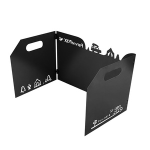 Parabrisas para Estufa de Camping Zaniko, Plegable en Tres Partes, Resistente al Viento, Retiene el Calor, Accesorio Portátil para Estufa de Gas - Product Image 5