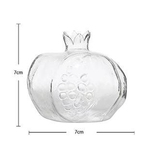 Mini jarrón de <span class=keywords><strong>Granada</strong></span> de vidrio transparente pequeño moderno, mesa de centro de comedor, adornos de escritorio, botella de vidrio para plantas hidropónicas para el hogar - Product Image 5