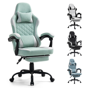 Silla Gamer Ergonómica Reclinable al Por Mayor a Precio Económico, OEM ODM, Ajustable, Giratoria 360°, Reclinable, <span class=keywords><strong>para</strong></span> Computadora/PC, <span class=keywords><strong>para</strong></span> <span class=keywords><strong>Adultos</strong></span>, con Reposapiés - Product Image 1