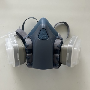 Venta caliente silicona medio respirador <span class=keywords><strong>facial</strong></span> reutilizable soldadura abrasivo aceite partícula polvo humo máscara con filtro algodón - Product Image 2