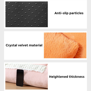 Sofá para mascotas de lana con refrigeración por burbujas OEM al por mayor, sofá cama para mascotas de felpa de varios colores con logotipo personalizado, funda extraíble para interior, sofá para mascotas - Product Image 3