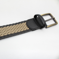 Ceinture Tactique Personnalisable à Boucle Ardillon en Alliage, Cordon Élastique Tressé, Couleurs Contrastées, Longueur Réglable, Logo Personnalisé