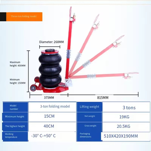 트리플 백 에어 잭 3 톤 6600lbs 공압 잭 자동차 리프트 압축 헤비 듀티 퀵 리프트 - Product Image 4