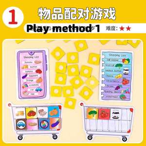 Juego de Compras para Niños Pequeños: Juguetes STEM para el Desarrollo Cognitivo, Conteo y Emparejamiento de Productos - Product Image 3