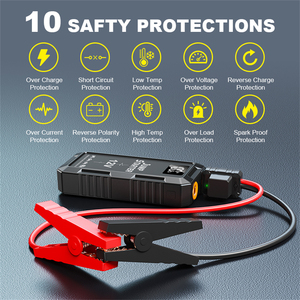 Démarreur de Voiture d'Urgence et <span class=keywords><strong>Batterie</strong></span> Externe 6000mAh 8000mAh 10000mAh 14800mAh – Booster Auto pour <span class=keywords><strong>Batterie</strong></span> Défectueuse et Assistance Routière - Product Image 6