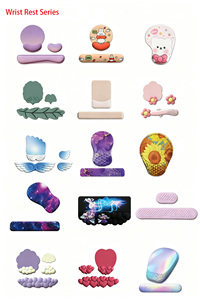 Custom Anime Cartoon Office Desk Pad Set Cute Silicone Wrist Support Anti-Slip Rubber Thickened Small <strong>Mouse</strong> Keyboard <strong>Mat</strong> Water - Product Image 6