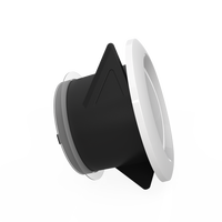 100/120/150/200mm Air ABS plastique rond conditionneur évents échappement réglable grille de ventilation plafond conduit d'air diffuseur
