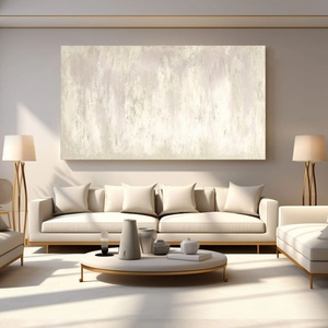 Art mural 3D contemporain, grand format horizontal, abstrait, minimaliste, créatif, sur toile, pour la décoration de la maison et des galeries - Product Image 4