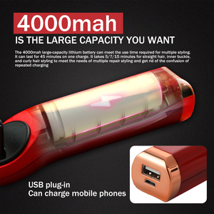 <span class=keywords><strong>Spazzola</strong></span> Lisciante per <span class=keywords><strong>Capelli</strong></span> con Calore Delicato, Setole Rivestite in Ceramica, Tecnologia Ionica Protegge i <span class=keywords><strong>Capelli</strong></span> dai Danni Durante la Stiratura - Product Image 3