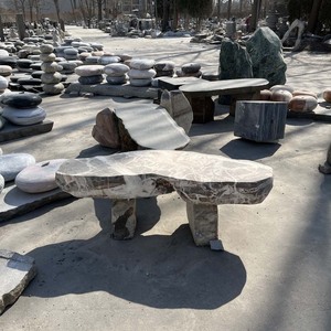 Ghế Ăn Đá Mã Não Ngoài Trời Ghế Đá Chân Đá Cẩm Thạch - Product Image 3