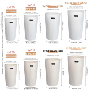 Grand pot de fleurs surdimensionné en résine imitation céramique ; <span class=keywords><strong>Jardinière</strong></span> Oiseau de paradis 2024 ; Pièce d'appoint élégante et simple <span class=keywords><strong>sur</strong></span> <span class=keywords><strong>pied</strong></span> haut pour salon - Product Image 5
