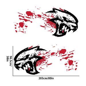 2ชิ้นกันน้ำตัวหนาสีแดงสาดน้ำสติกเกอร์<span class=keywords><strong>ติด</strong></span>ด้าน<span class=keywords><strong>ข้าง</strong></span>สำหรับ<span class=keywords><strong>รถ</strong></span>ยนต์ยี่ห้อ Hellcat <span class=keywords><strong>รถ</strong></span>แข่งก้าวร้าวสติกเกอร์ไวนิลสำหรับ<span class=keywords><strong>รถ</strong></span>ยนต์ Dodge Challenger Charger - Product Image 6