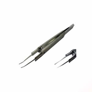 Instrumentos oftalmológicos, pinzas de atado Tennant, tijeras microquirúrgicas rectas y curvadas de acero inoxidable, aprobado por CE - Product Image 1