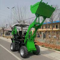 Mesin Pengolah Tanah Murah Mini Traktor Dapat Diderek 4x4 Traktor Pertanian Backhoe Loader Excavator 37 kW Kapasitas Bucket 0.3m