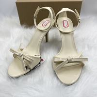Sandales à talons hauts pour femmes QuiteS 2026, style nouveau, sexy, pour soirée, mariage, avec nœud décoratif, talons fins, tendance mode été