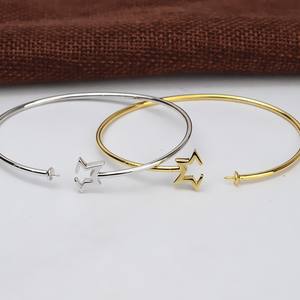 <span class=keywords><strong>Bracciale</strong></span> S925 in Argento a Forma di Cometa, Anello da Mano Personalizzabile per Donne, <span class=keywords><strong>Gioielli</strong></span> Semi-Lavorati con <span class=keywords><strong>Perle</strong></span>, Braccialetti alla Moda Vuoti - Product Image 3