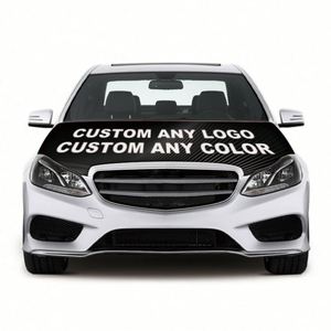 Promotional Custom Car Hood <b>Flag</b> Wholesale Elastic Size Fit Engine Hood Mirror Logo Design Cover <b>Flag</b> - Product Image 1