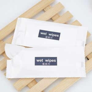 Lingettes humides individuelles douces imprimées avec logo personnalisé, non tissées - Product Image 2