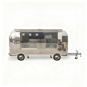 รถเข็นขายอาหารสแตนเลสอเนกประสงค์สำหรับตลาดกลางคืนขายไอศกรีมขายตามท้องถนนและอาหารจานด่วน - Product Image 1
