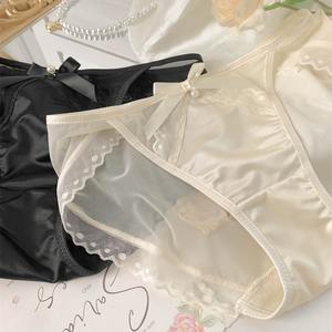 セクシーなレースサテン下着,通気性メッシュ女性の純粋なコットン - Product Image 2