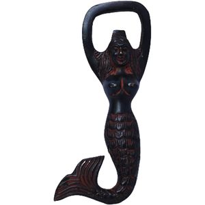 Abrebotellas de latón de estilo Vintage Premium característica magnética sirena-01 diseño logotipo personalizable para Bar Pub decoración Apertura de vino - Product Image 5