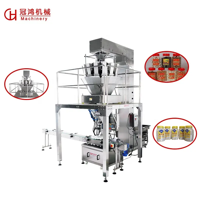 High speed low price of pistachio/melon seeds/potato chips filling multi nozzles automatic weighing filling machine