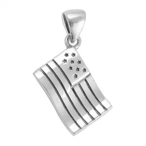 Indian Wholesale Shop Online Now 925 Sterling Silver Handcrafted Design Flag Charm Pendant Jewelry For Women Christmas